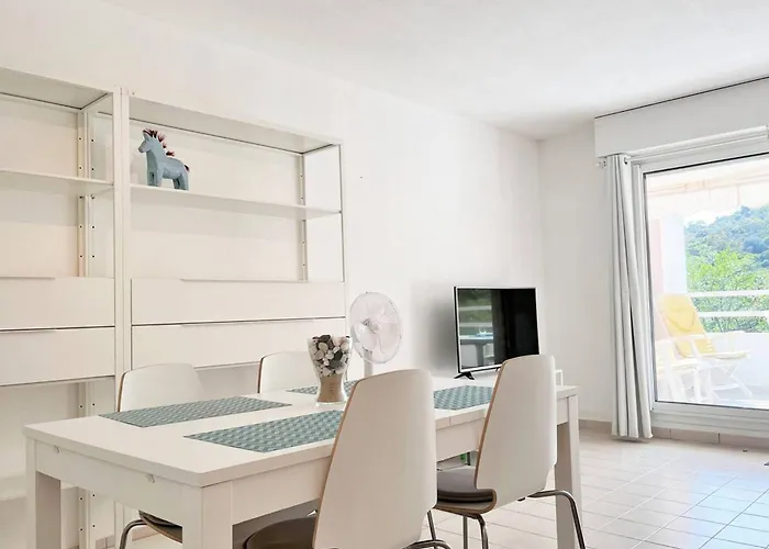 Apartman En Bord De Avec Terrasse, 3 Pieces, 4 Couchages, Parking Prive Au Lavandou - Fr-1-251-555